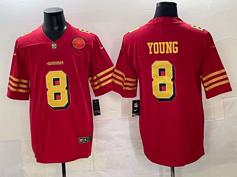 Men Nike San Francisco 49ers #8 Young Red Limited NFL 2025 Jersey 0025->san francisco 49ers->NFL Jersey